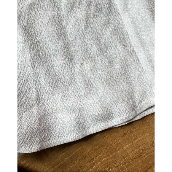 NWT Lewit Dress Size 14 White Wedding Bridal Women's V-Neck Flowy Boho - Picture 7 of 12